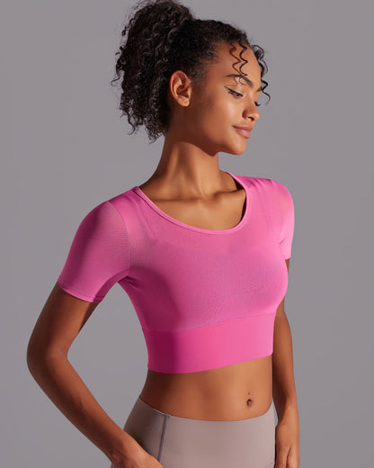 Faye Crop Top - Pink