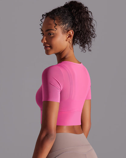 Faye Crop Top - Pink