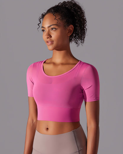 Faye Crop Top - Pink