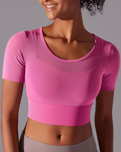 Faye Crop Top - Pink