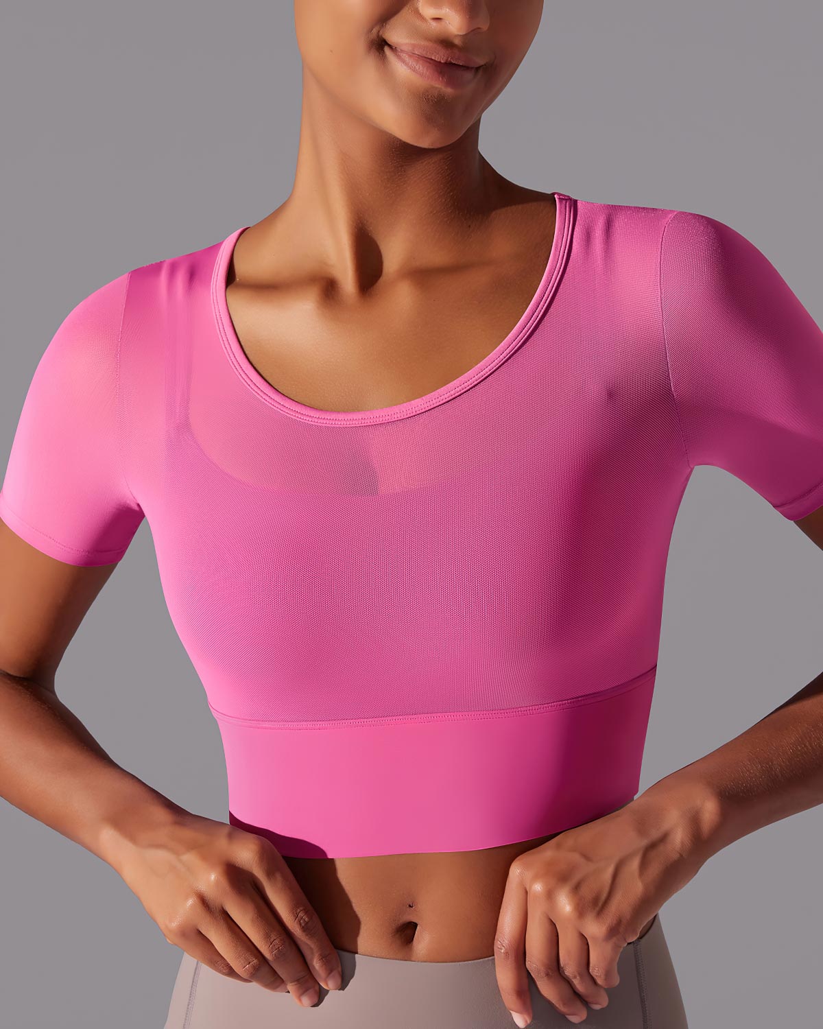 Faye Crop Top - Pink