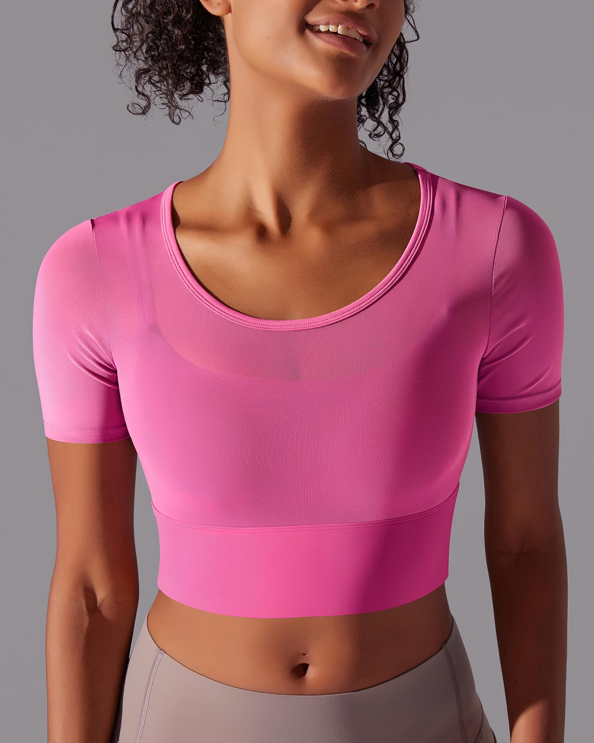 Faye Crop Top - Pink