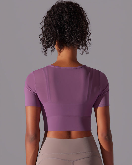 Faye Crop Top - Purple