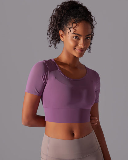 Faye Crop Top - Purple