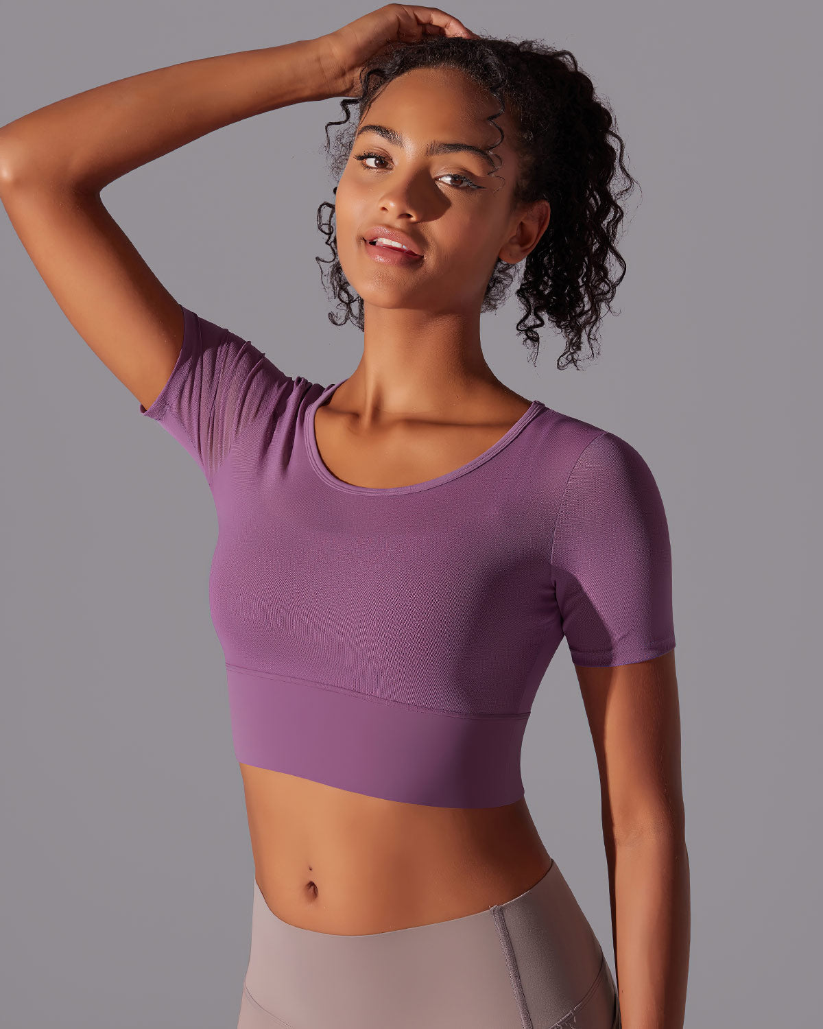 Faye Crop Top - Purple