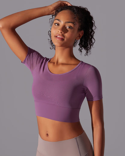 Faye Crop Top - Purple