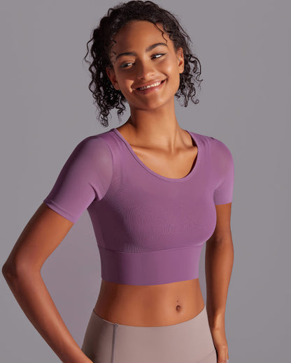 Faye Crop Top - Purple