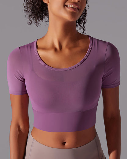 Faye Crop Top - Purple