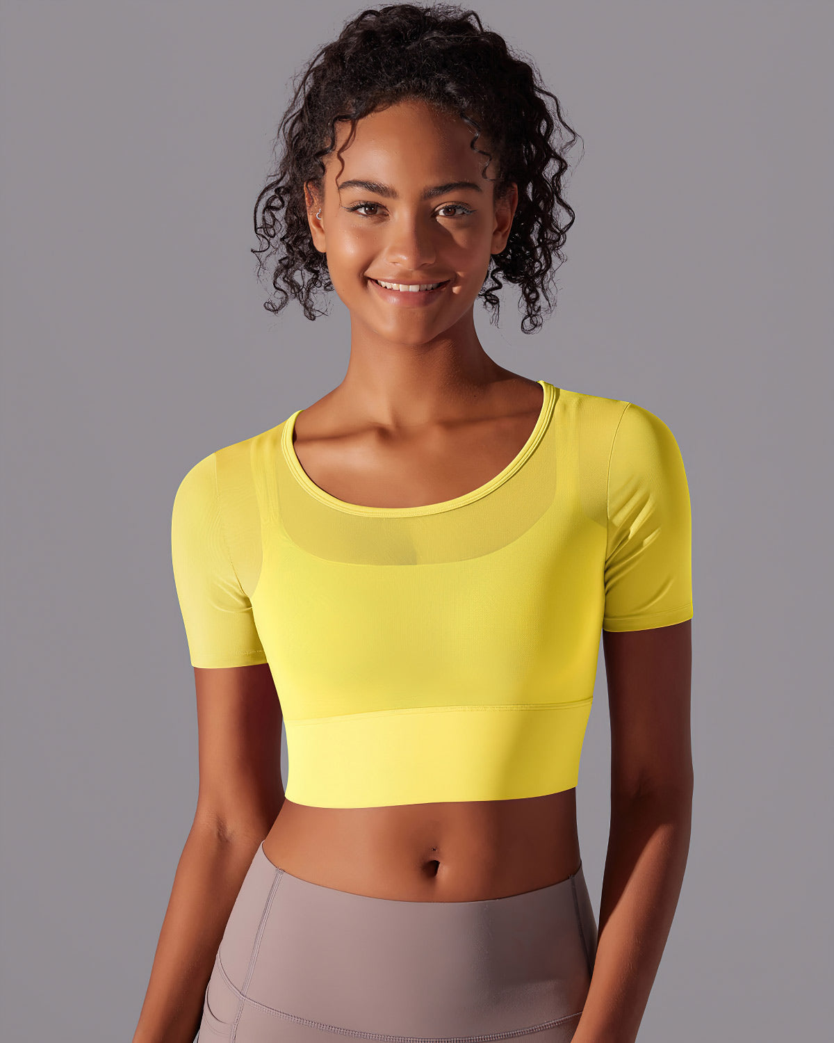 Faye Crop Top - Yellow