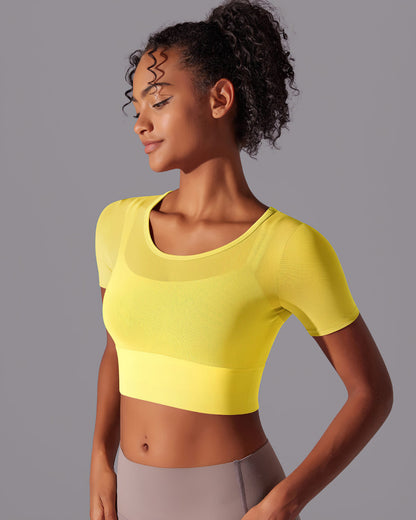 Faye Crop Top - Yellow