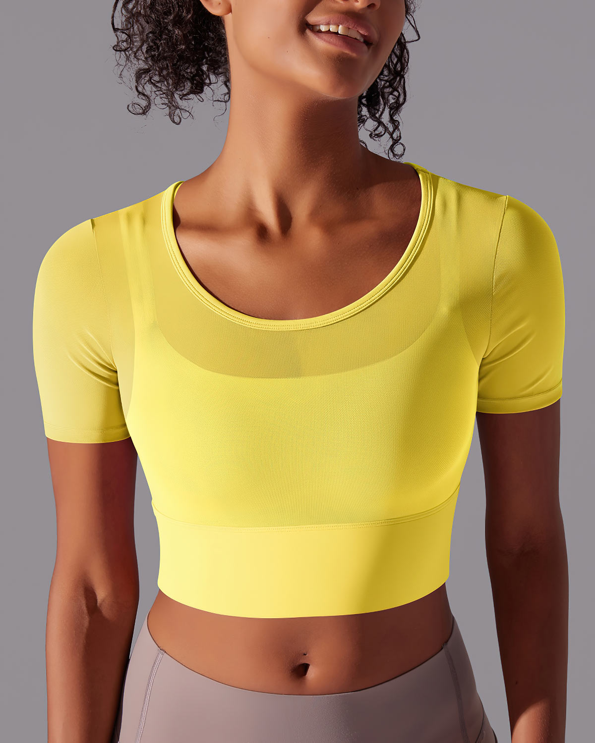 Faye Crop Top - Yellow