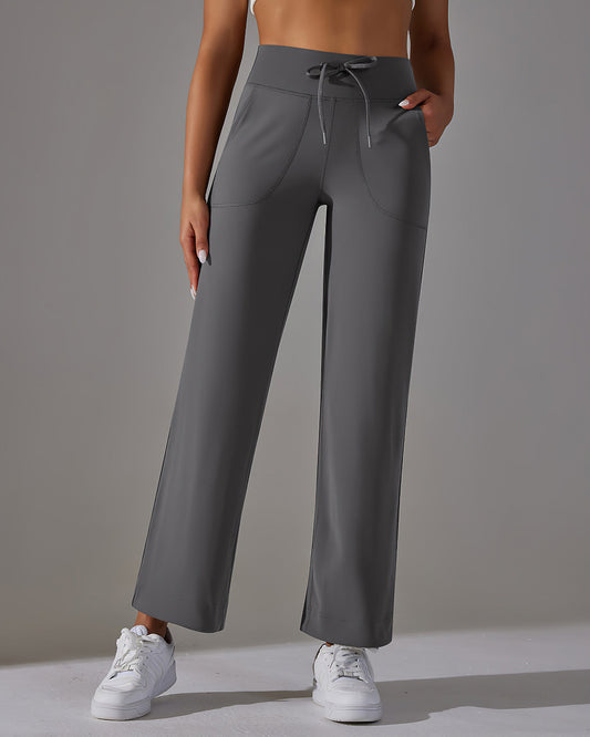 Fern Flare Pocket Leggings - Grey