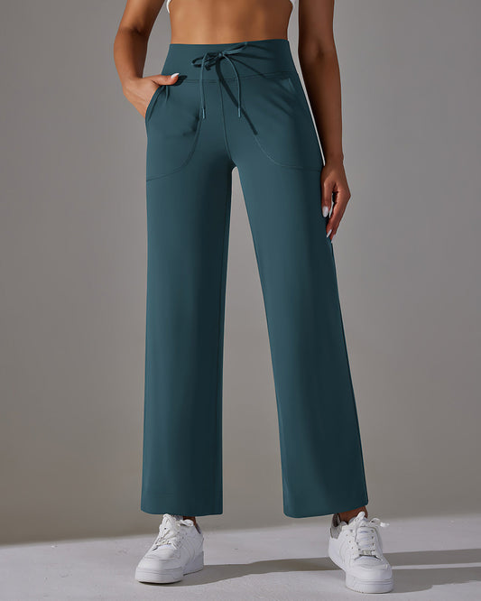 Fern Flare Pocket Leggings - Teal