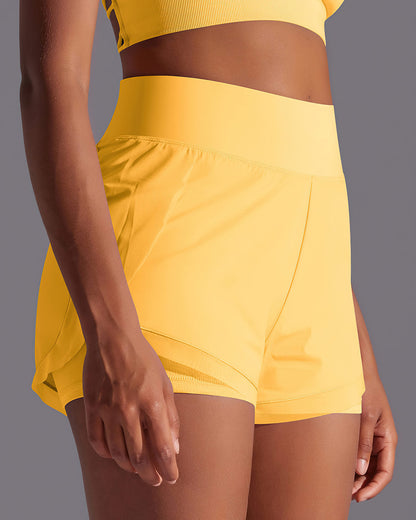 Gemma Active Shorts - Yellow