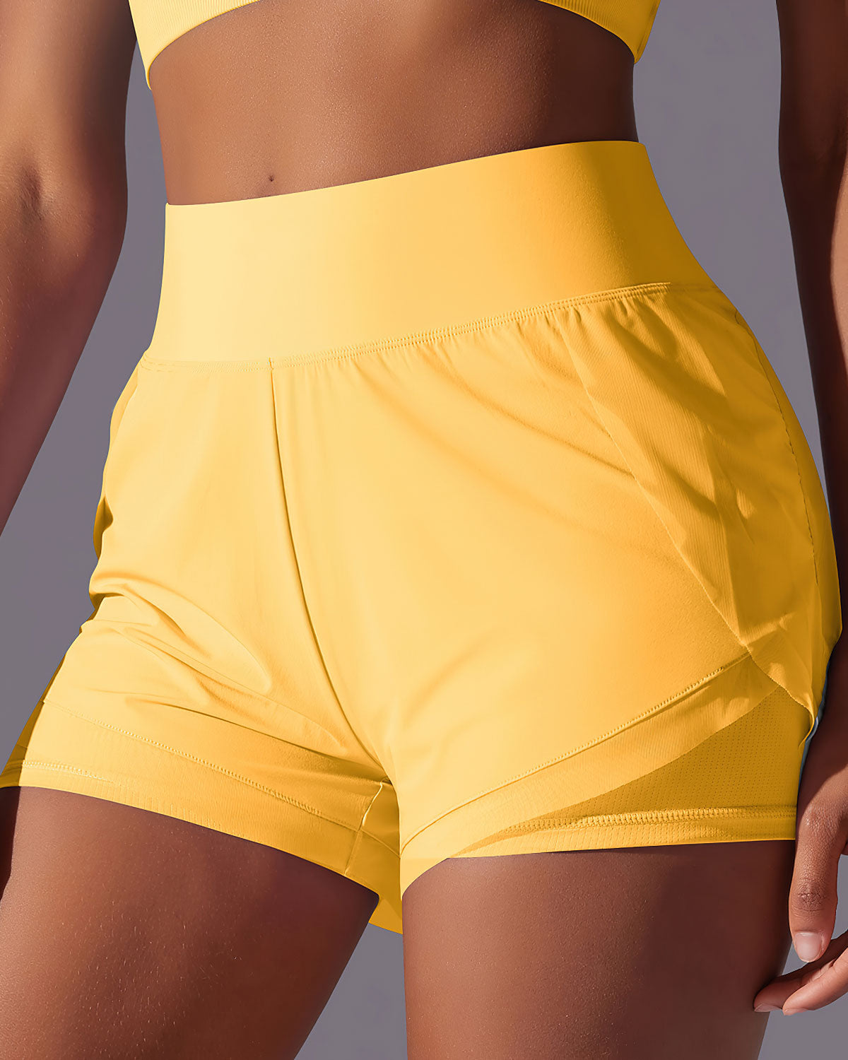 Gemma Active Shorts - Yellow