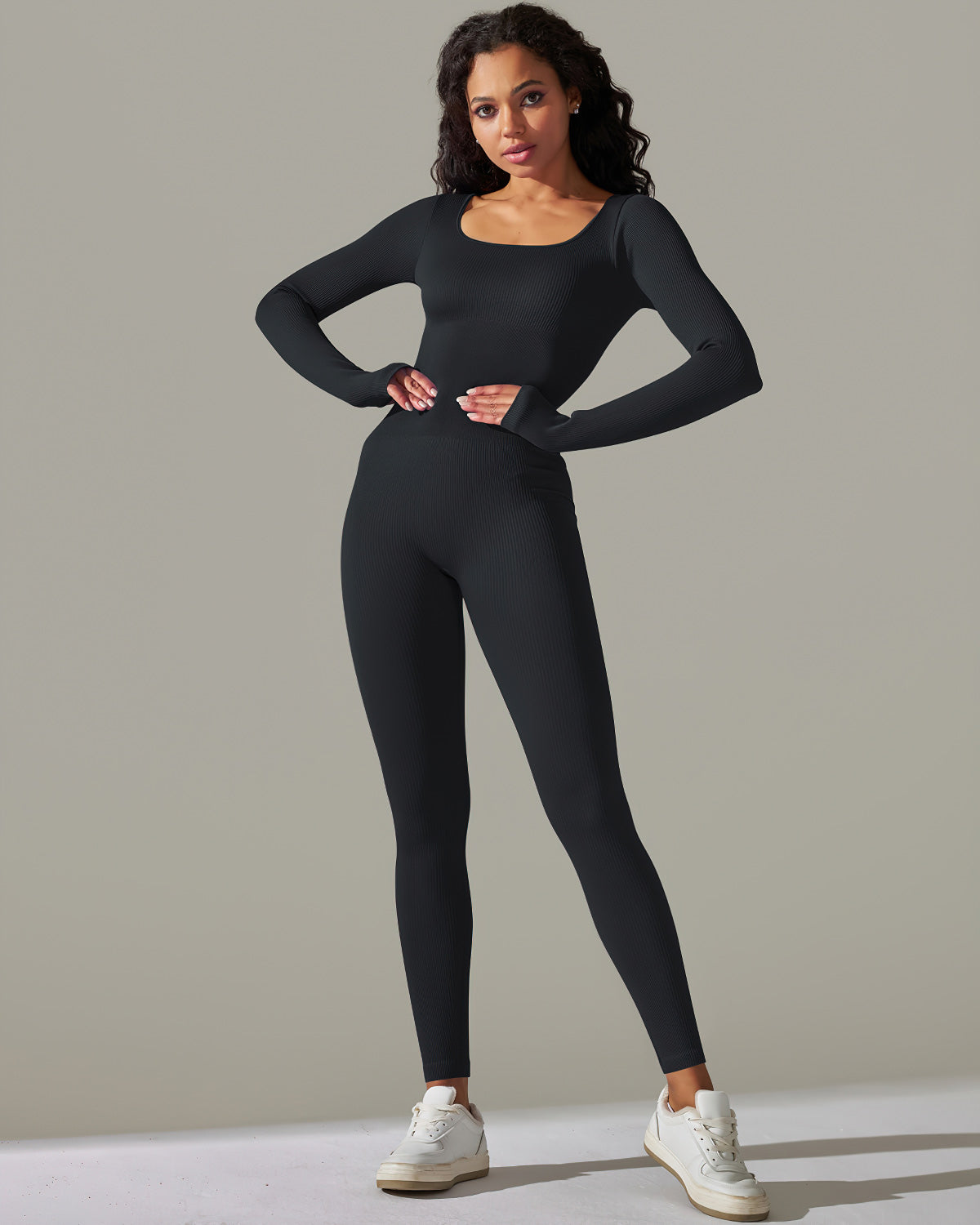 Gia Seamless Jumpsuit - Black