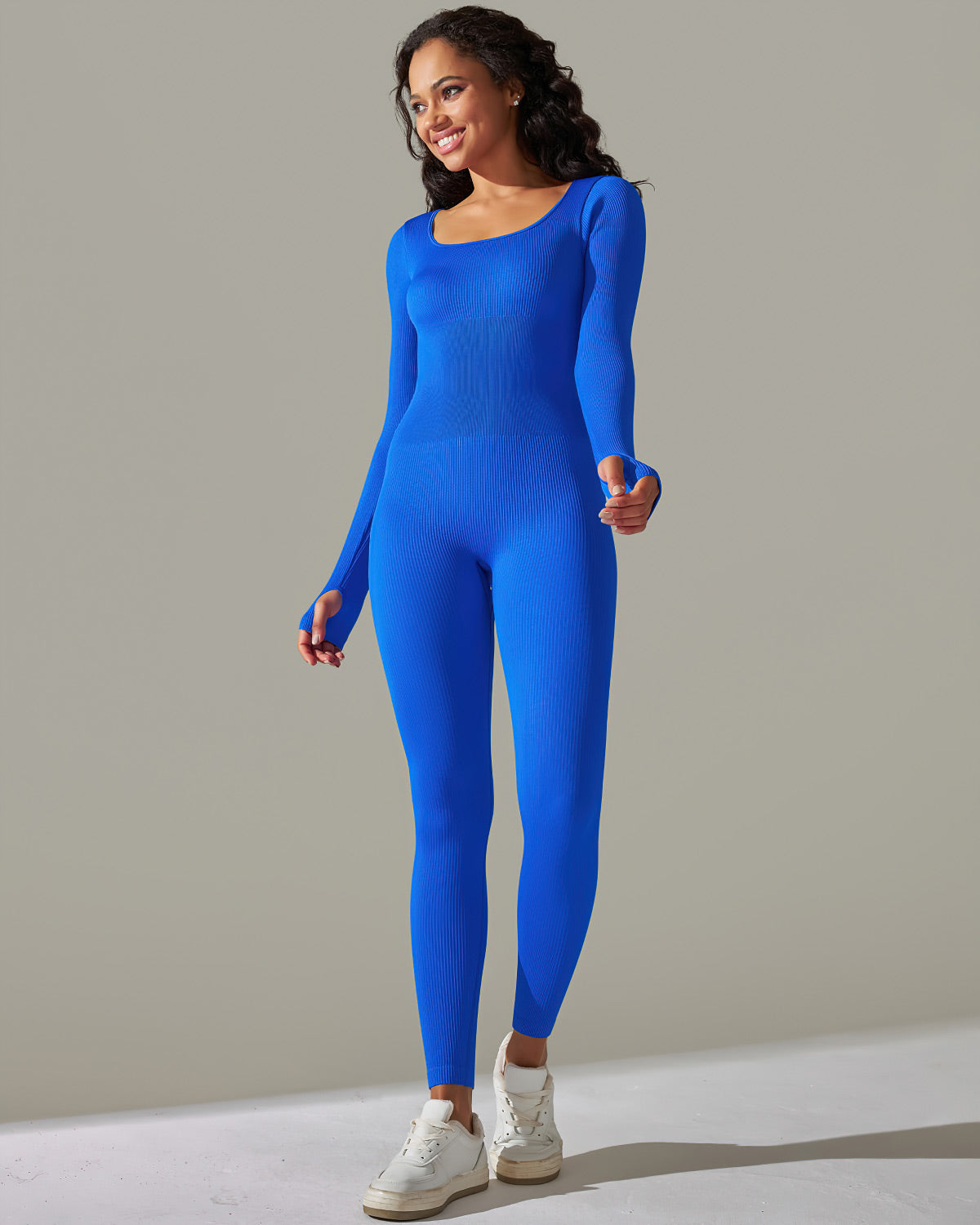 Gia Seamless Jumpsuit - Royal Blue