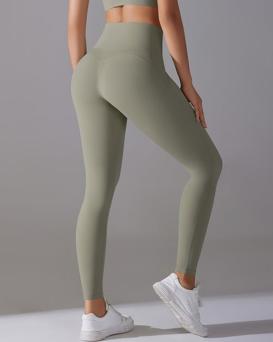 Giselle Seamless Leggings - Olive Gray