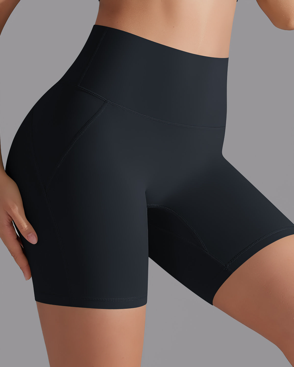 Giselle Seamless Shorts - Black