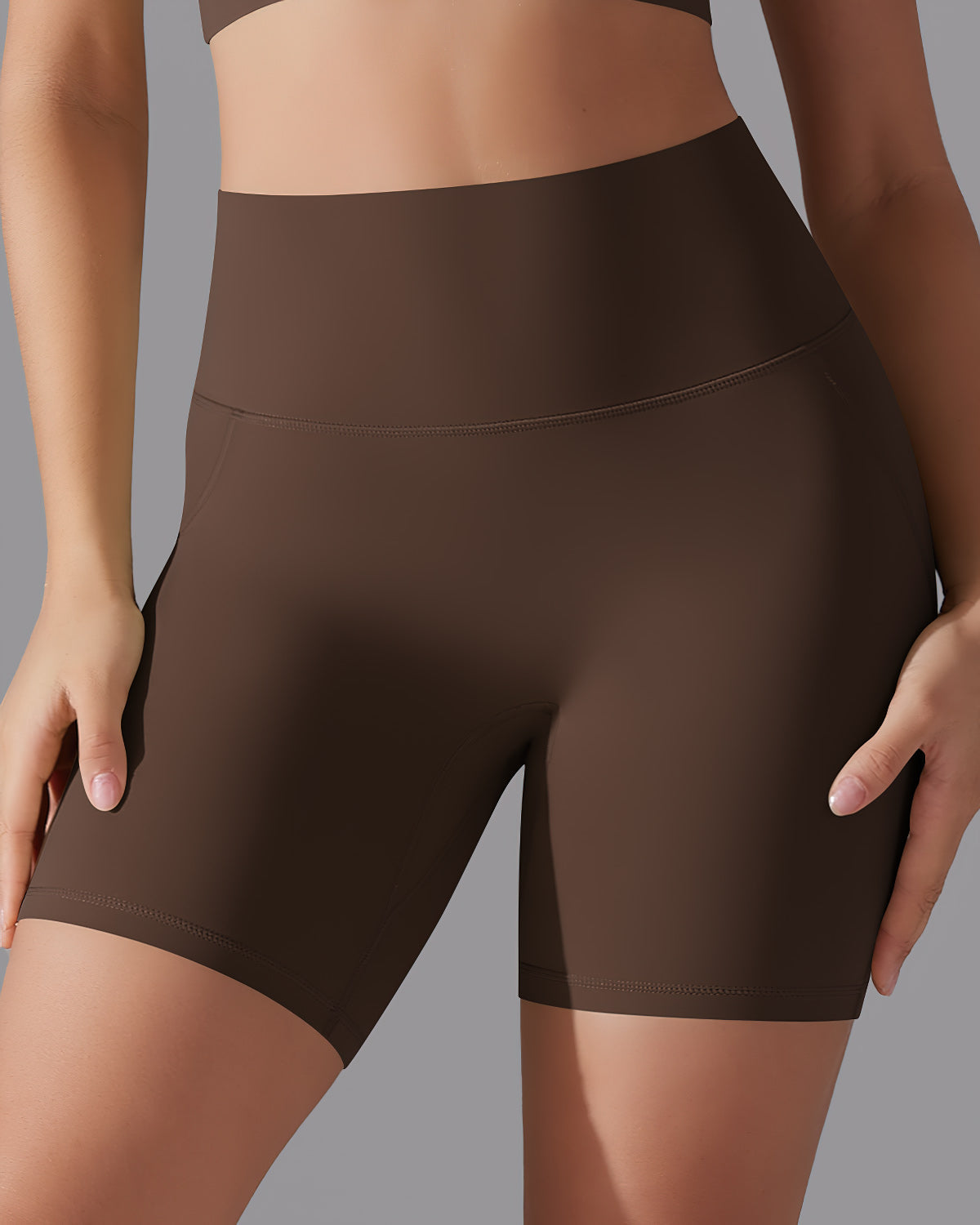 Giselle Seamless Shorts - Brown