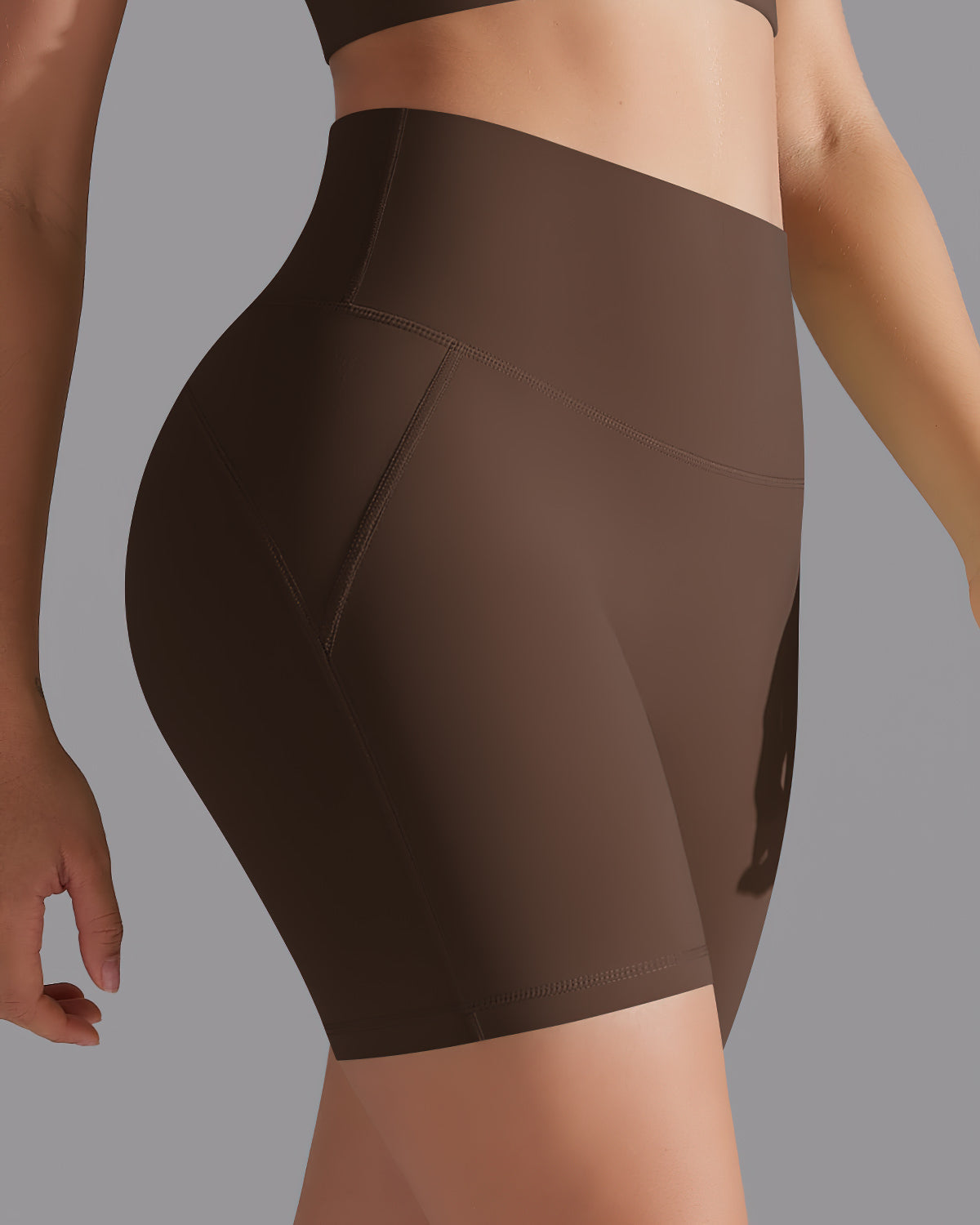 Giselle Seamless Shorts - Brown