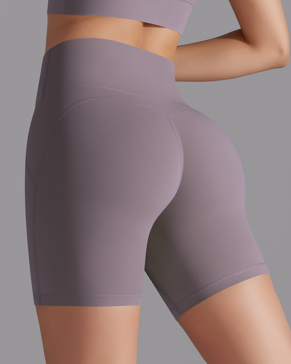 Giselle Seamless Shorts - Dusty Plum