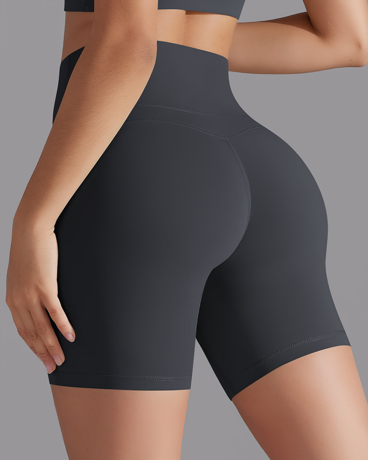 Giselle Seamless Shorts - Graphite