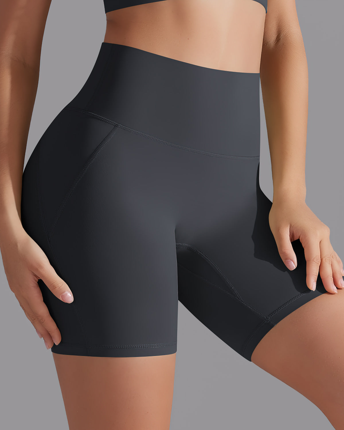 Giselle Seamless Shorts - Graphite