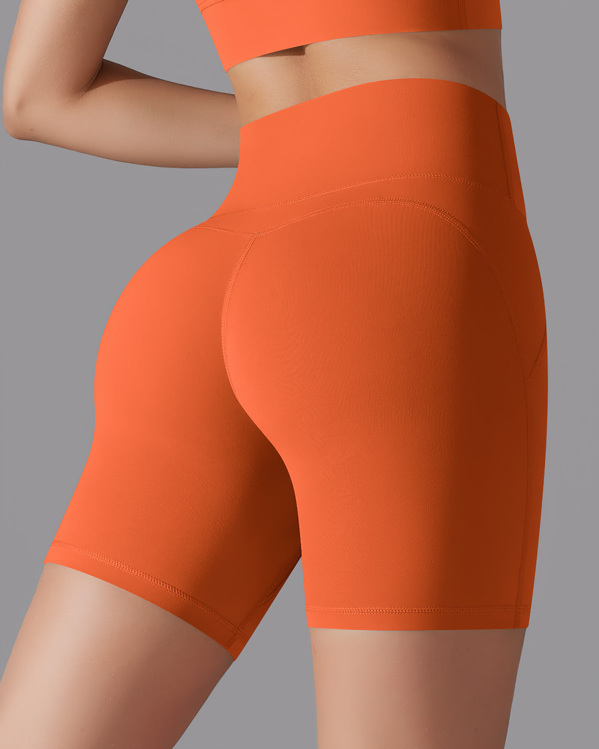 Giselle Seamless Shorts - Orange