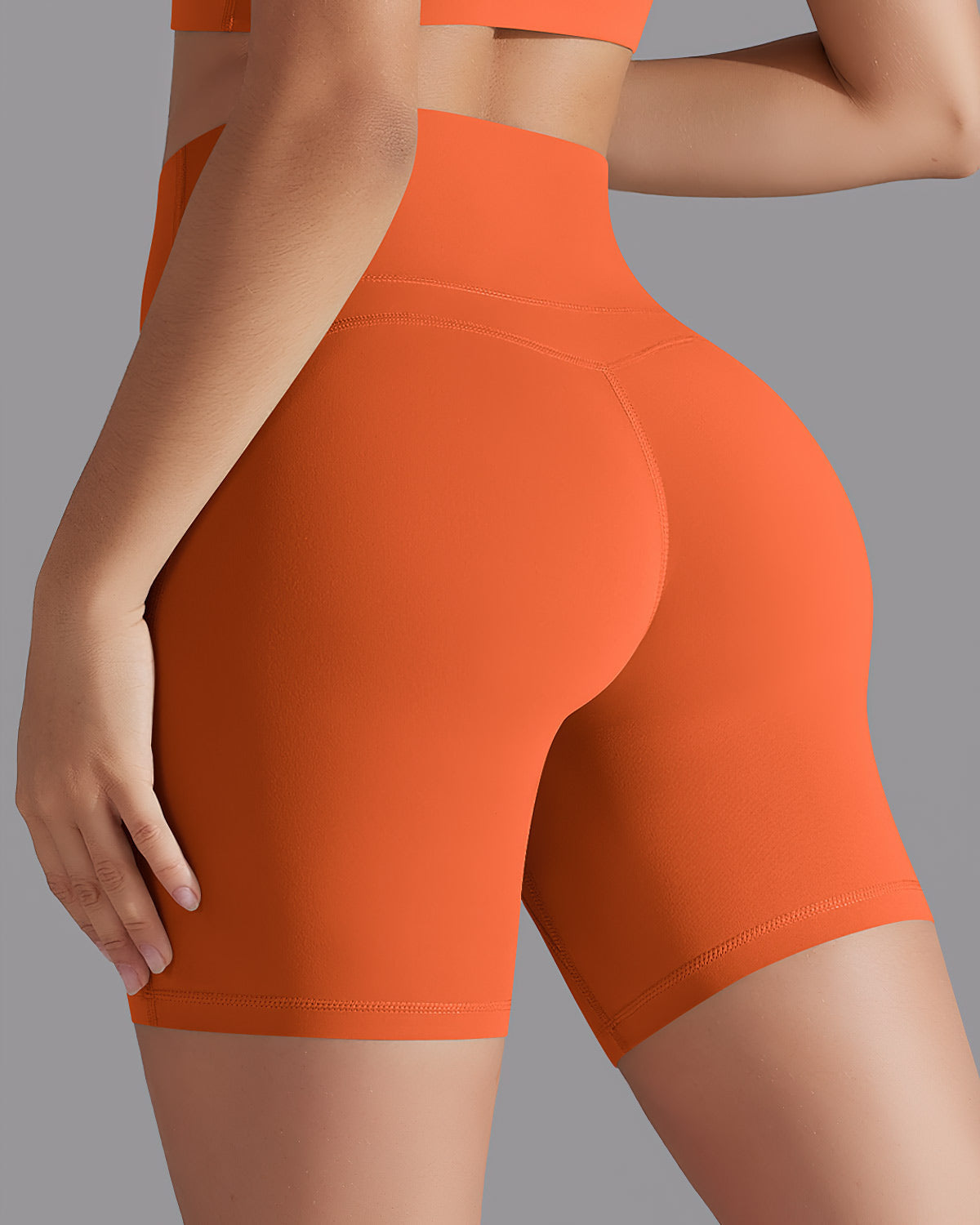 Giselle Seamless Shorts - Orange