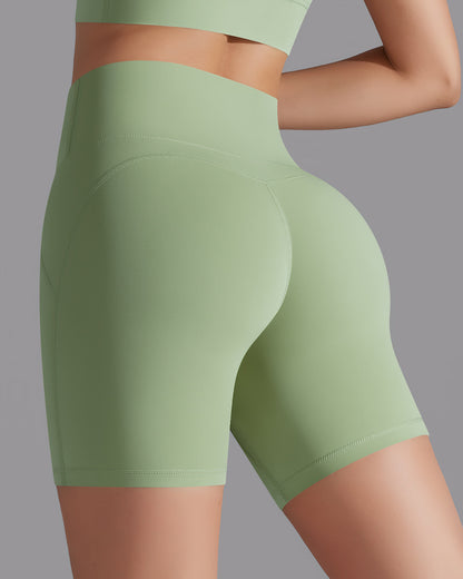 Giselle Seamless Shorts - Sage Green