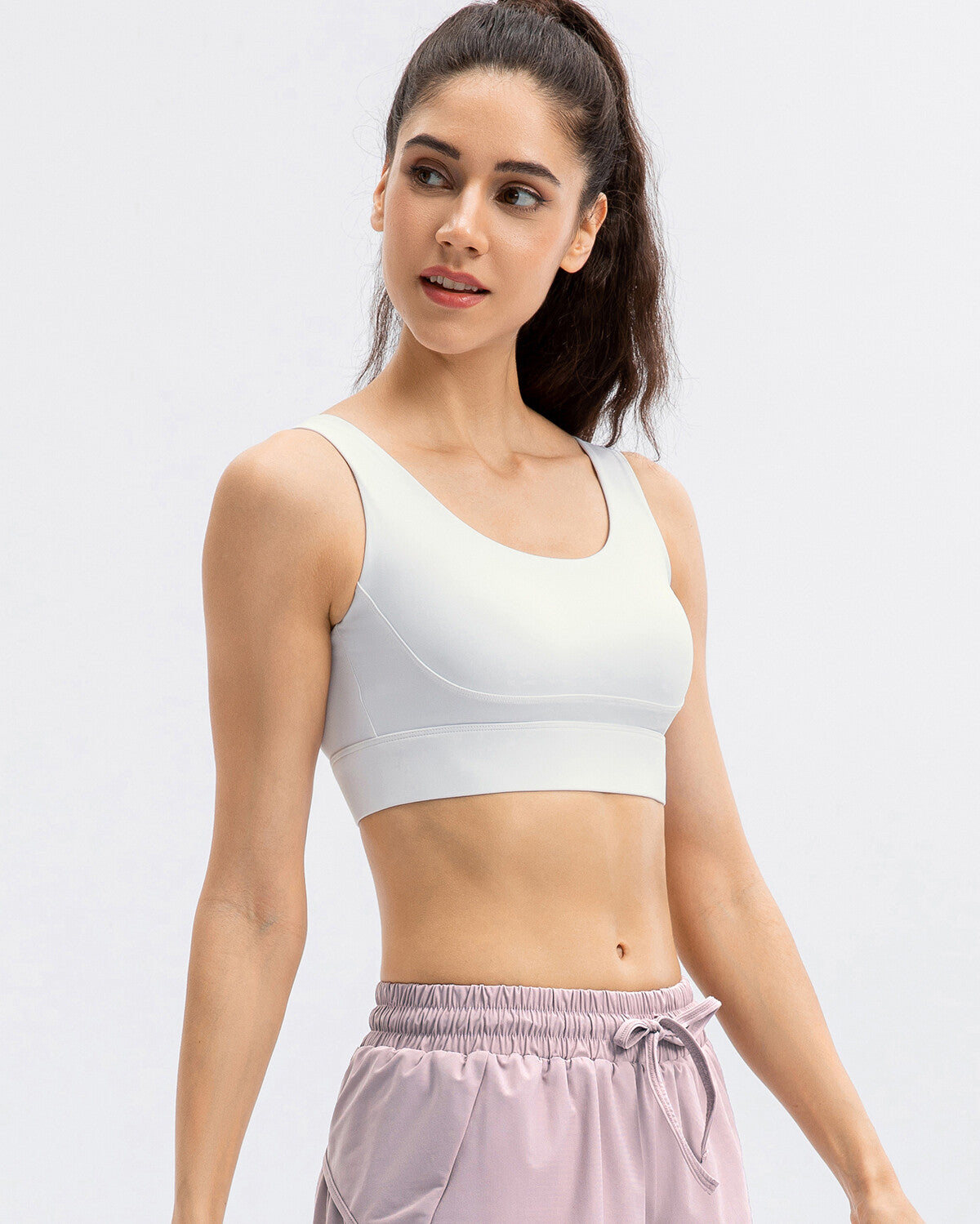 Hadley Sports Bra - White