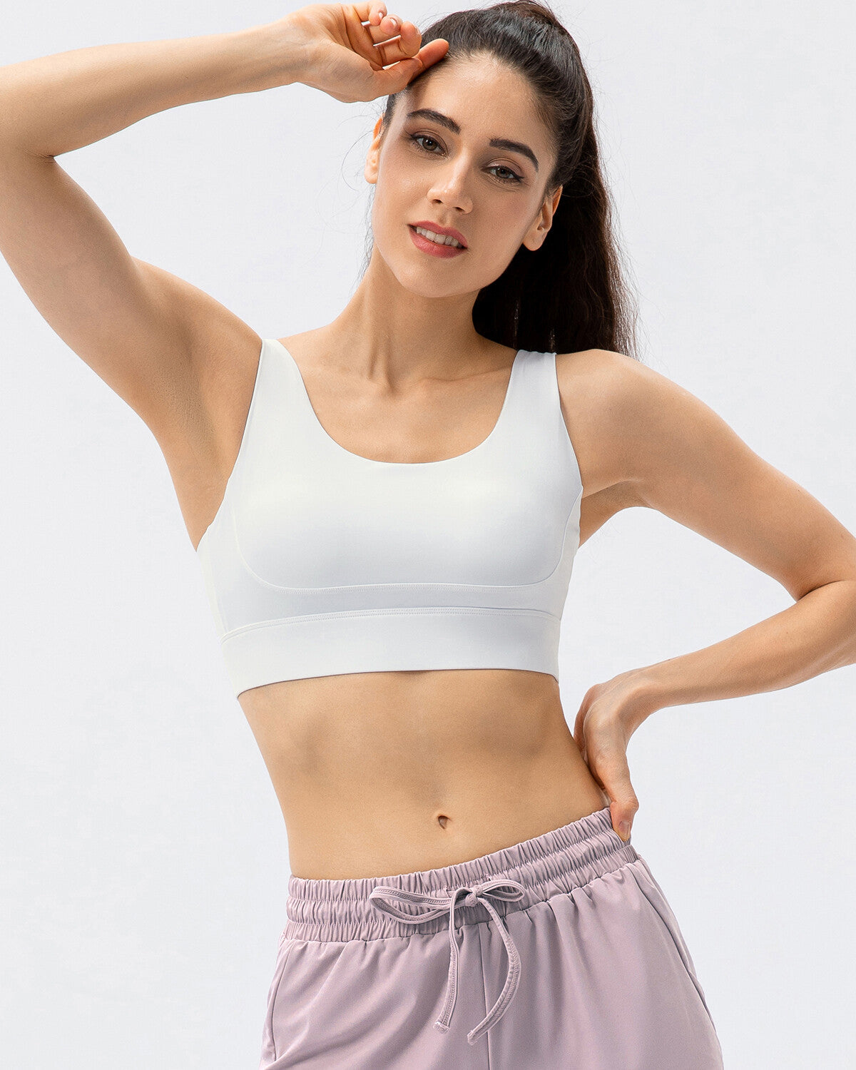 Hadley Sports Bra - White