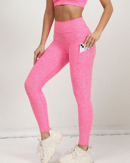 Hana Seamless Scrunch Leggings - Pink