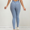 Hana Seamless Scrunch Leggings - Slate Blue