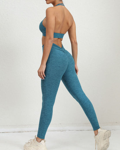 Hana Seamless Scrunch Leggings - Teal