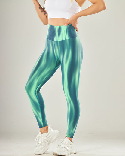 Hannah Seamless Scrunch Leggings - Green