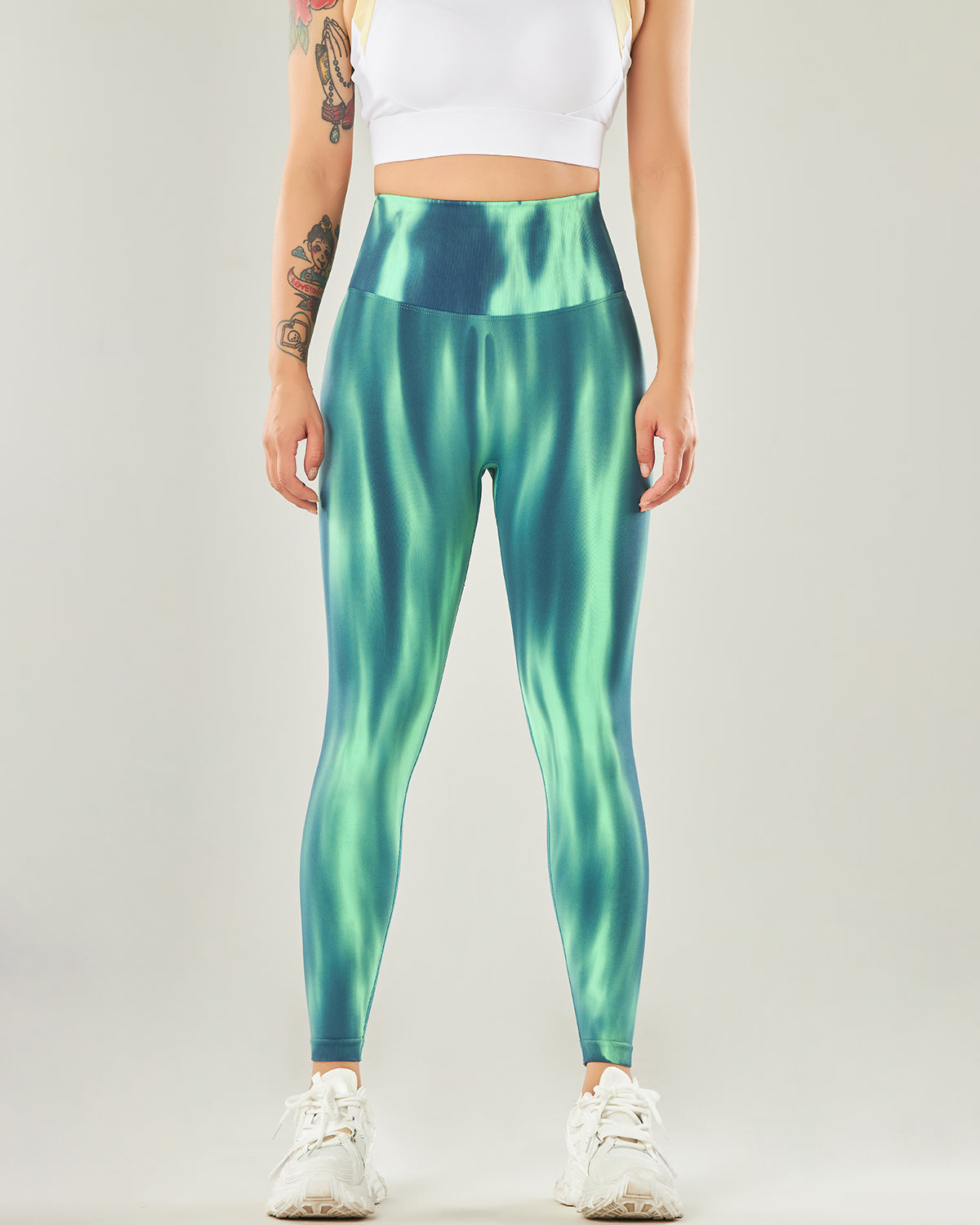 Hannah Seamless Scrunch Leggings - Green