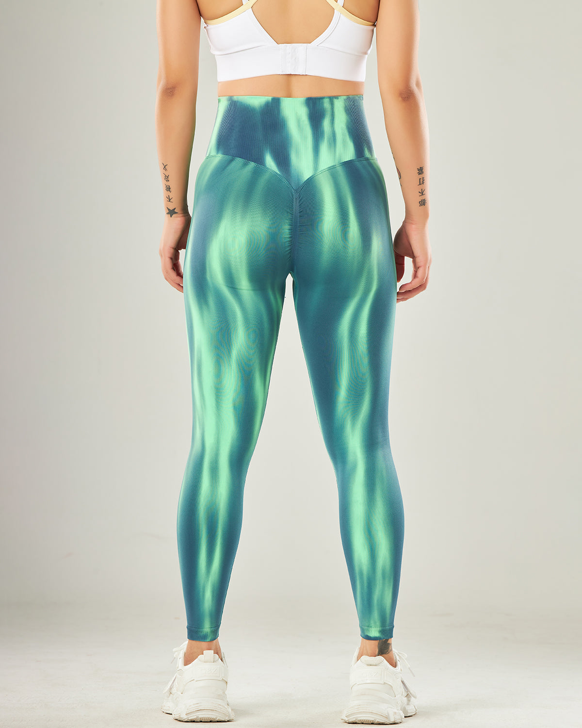 Hannah Seamless Scrunch Leggings - Green