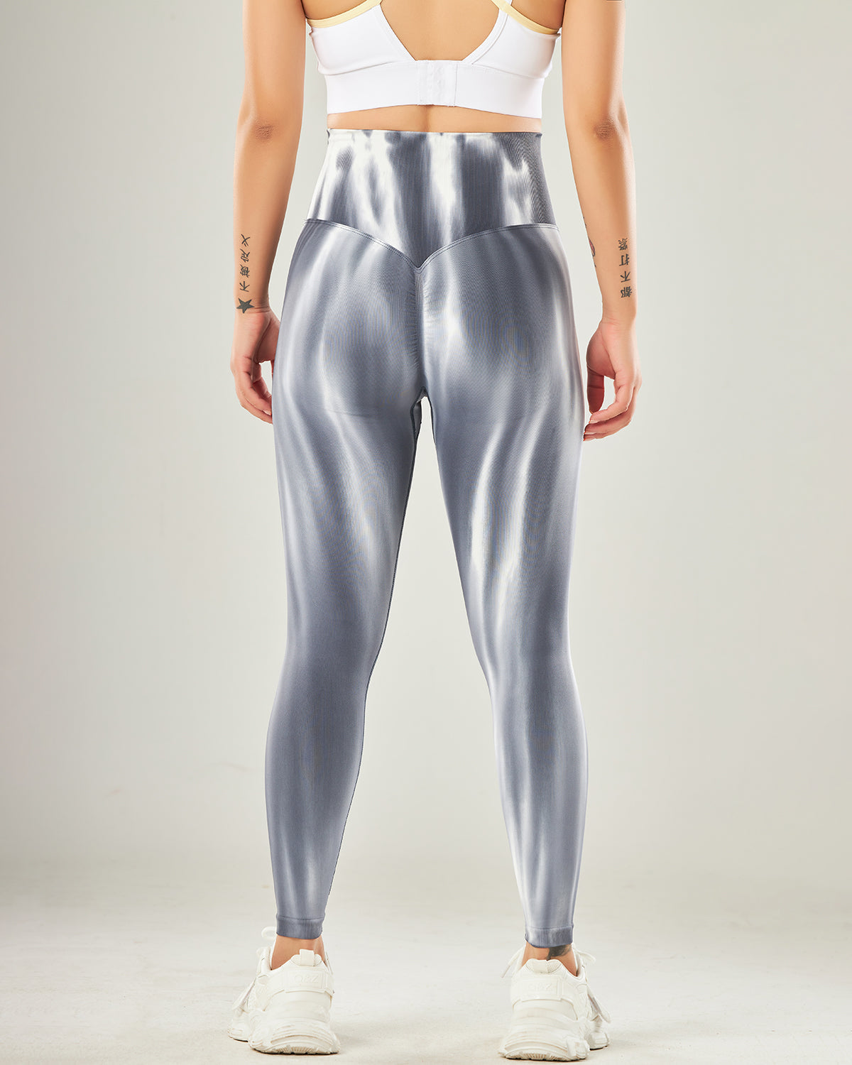 Hannah Seamless Scrunch Leggings - Grey