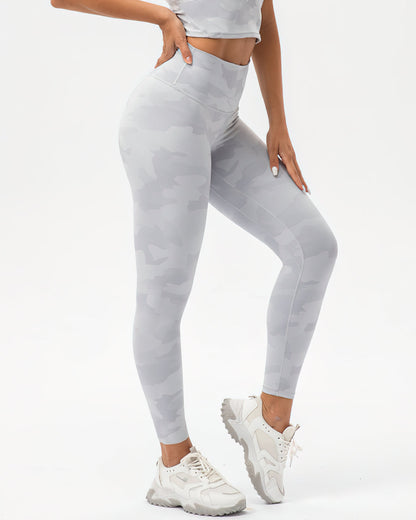 Harper Camo Leggings - Grey