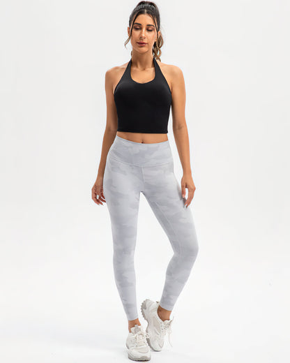 Harper Camo Leggings - Grey