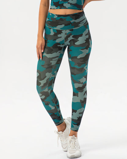 Harper Camo Leggings - Pine