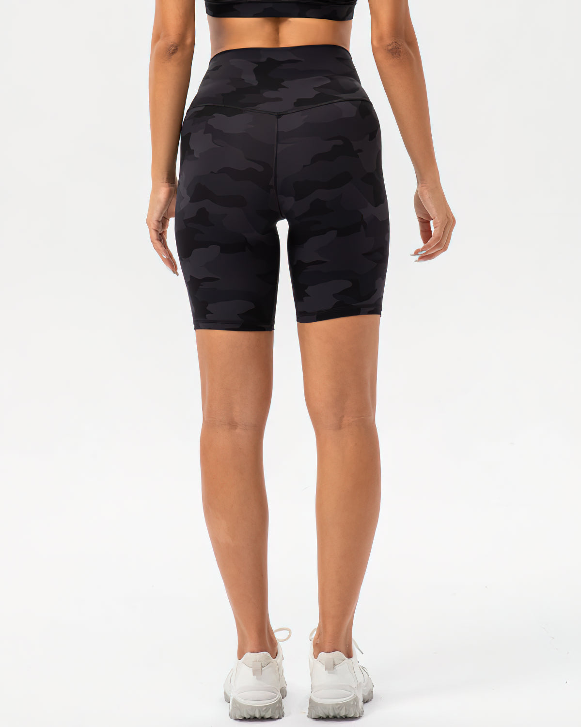 Harper Camo Shorts - Black