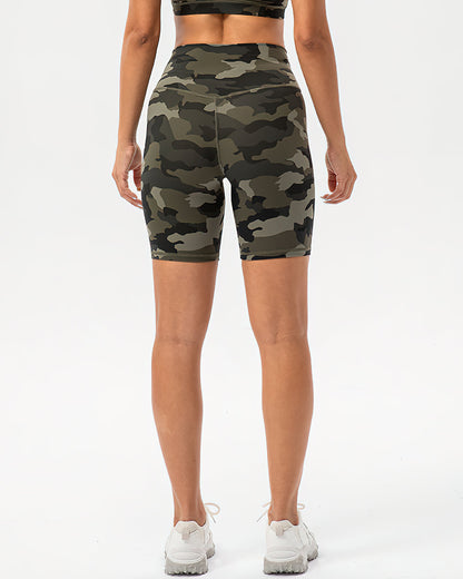 Harper Camo Shorts - Olive