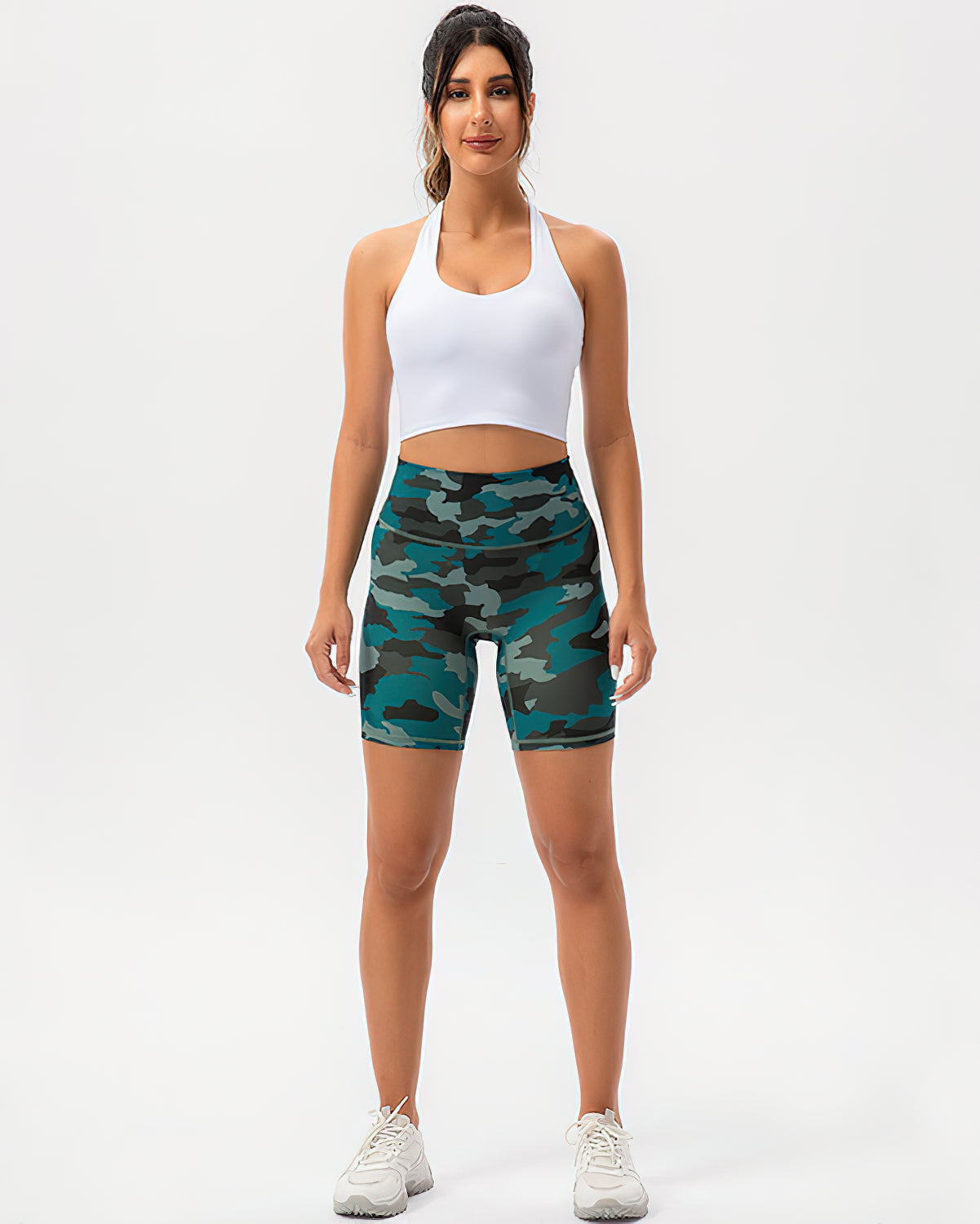 Harper Camo Shorts - Pine