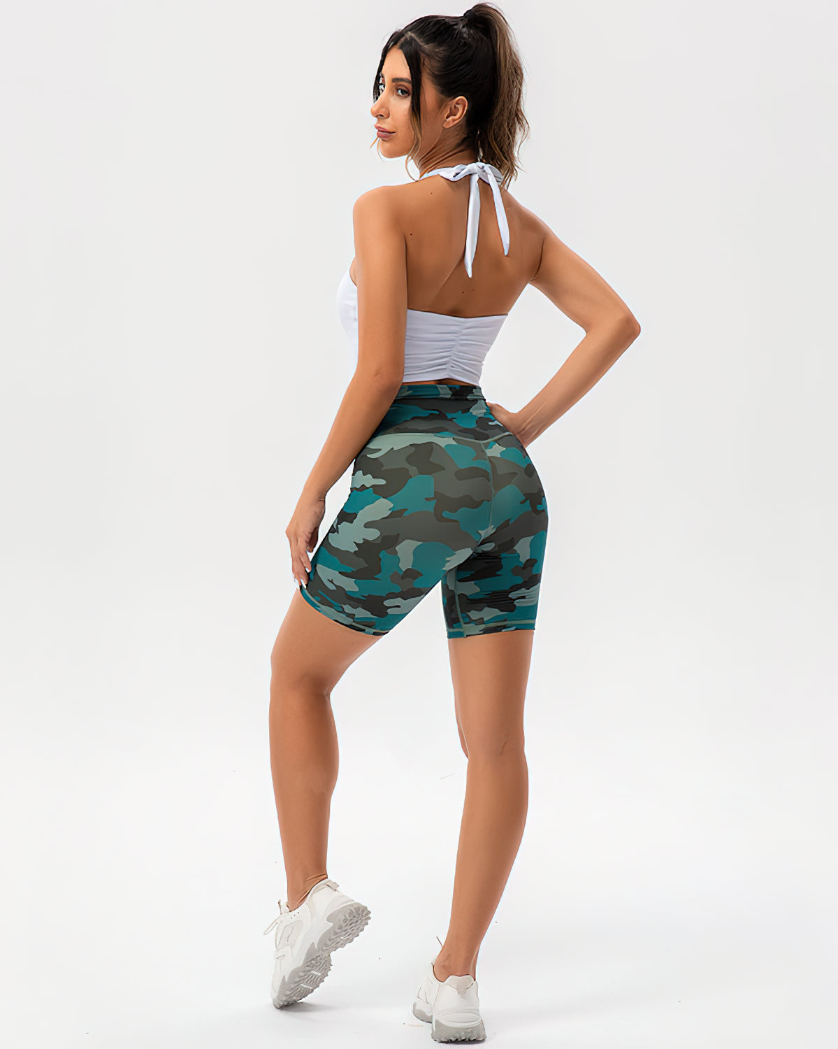 Harper Camo Shorts - Pine