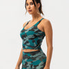 Harper Camo Sports Bra - Pine