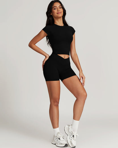 Hazel Crop Top - Black