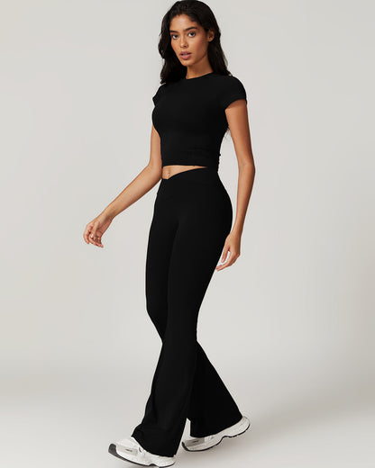 Hazel Crop Top - Black